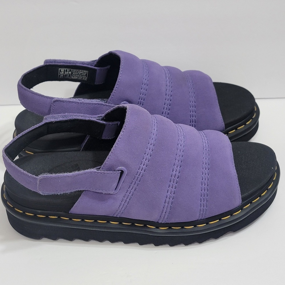 Doc Martens Kole Zebrilus Suede Platform Sandal Twilight Purple UK 10 US M11/W12